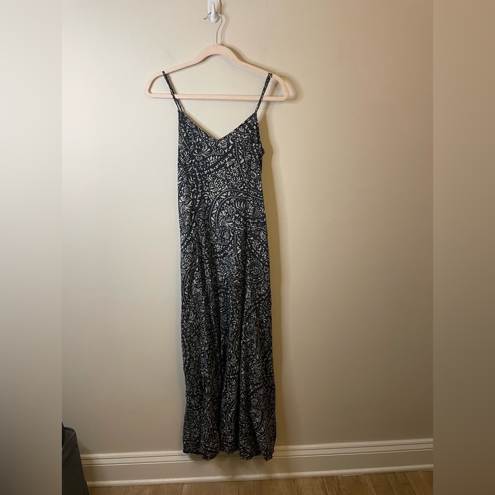 Abercrombie & Fitch Paisley Tie-Back Maxi Dress